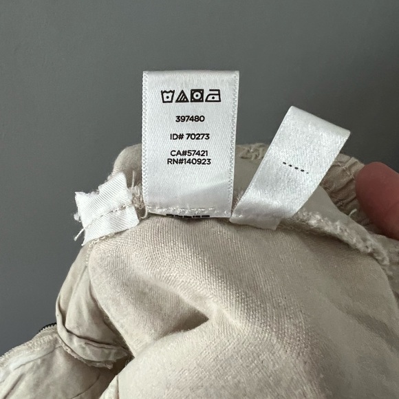 Lou & Grey Linen Pants Small Khaki - Picture 9 of 9